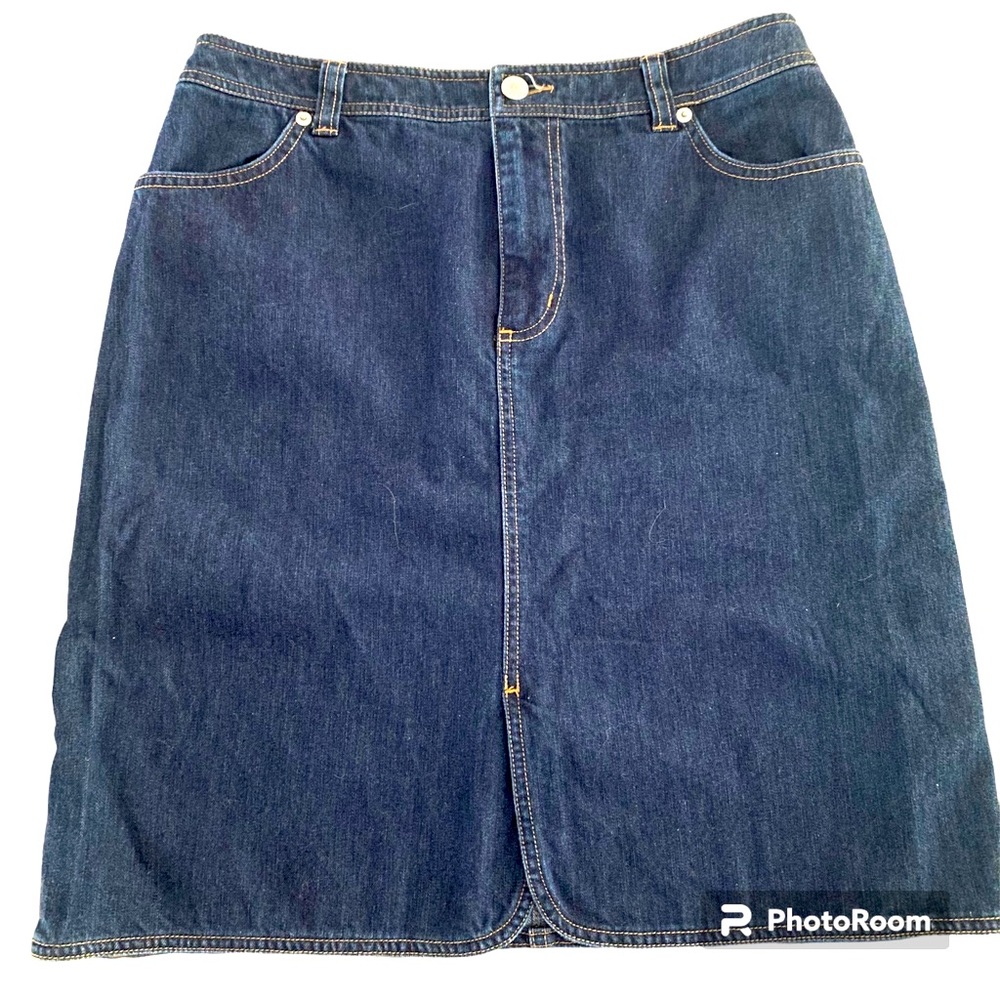 Lands End Jean Skirt Size 10